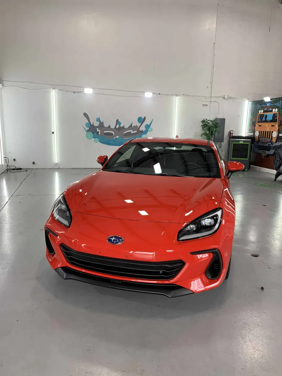 Red Subaru BRZ after a complete interior and exterior detail by Detail Champ